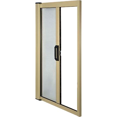 Zanzariera a Rullo Laterale per Porta Avorio Ral 1013 Kasart 150 X in Alluminio 250 cm