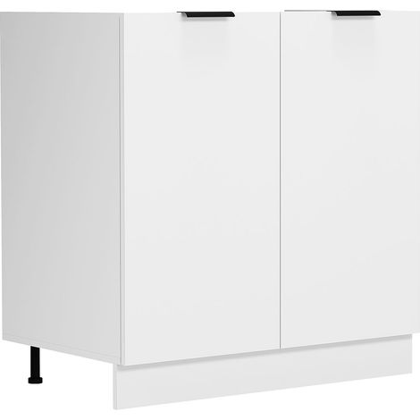Meuble évier cuisine largeur 80 cm Fasola 82x80x46 - VCM (1/4)