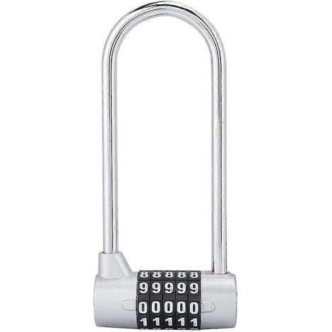 Cadenas à combinaison en alliage de zinc en forme de U (argenté) (1/4)