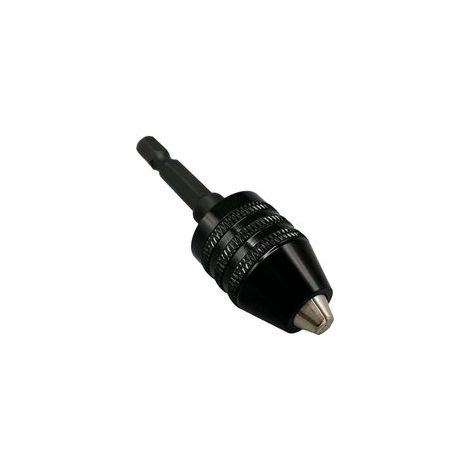 A 1 PCS Mandrin de Perceuse sans Clé à Changement Rapide 0.6-8mm Mandrin Autoserrant Adaptateur Convertisseur 6 35 mm Tige Hexagonale Mini Mandrin à 3 Mâchoires Pour Perceuse Visseuse électriq (1/4)