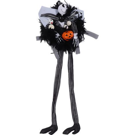 Guirlande d'Halloween Citrouille Crâne Effrayante Décoration Murale Porte d'Entrée (1/5)
