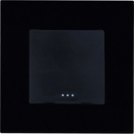 Einzelschalter mit PC-Rahmen Modern Schwarz (1/5)