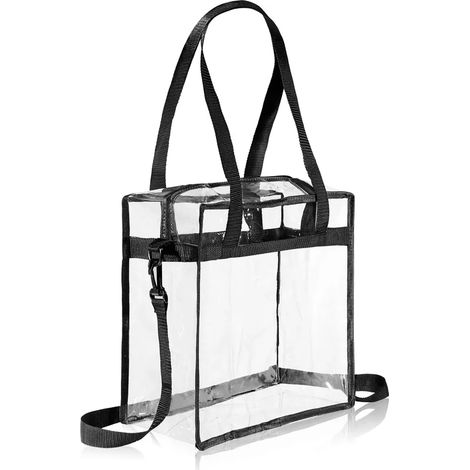 Sac transparent Sac à main transparent Sac de voyage Sac à maquillage Sac de rangement en PVC (1/5)