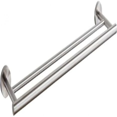 Porte-Serviettes Double Porte Serviette Salle de Bain Acier Inoxydable SUS 304 Barre Porte Torchon Mural 60CM Brossé