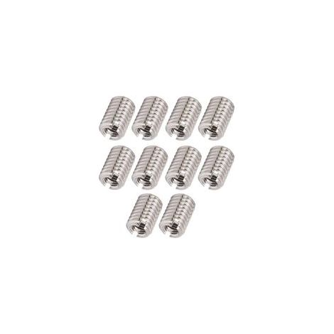10 Pièces écrou de Réparation de Filetage Accessoire de Fixation en Acier Inoxydable M5 X 0.8mm M8 X 1.25mm 12mm écrou Réducteur Kit D'insertion de Réparation écrous D'encastrement