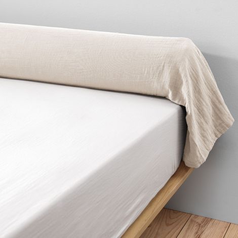 Taie de traversin double gaze de coton pampa 85x185 cm