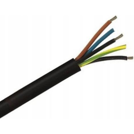 Cavo in gomma OnPd da 1 m, 5x4 mm², nero, rotondo, modello H07RN-F, codice 5225. (1/3)