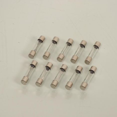 Set aus 10 runden Glassicherungen 15A für Motorrad Roller Auto (1/3)