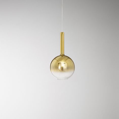 Sospensione Contemporanea Lollipop Vetro Oro 1 Luce E27 Ip20 D25 (1/2)