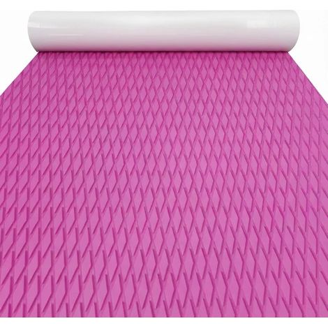 (Rose) 1150 x 310 mm, mousse EVA, tapis antidérapant pour planche de surf, texture diamant, convient pour les kayaks, les piscines, les skateboards (1/5)