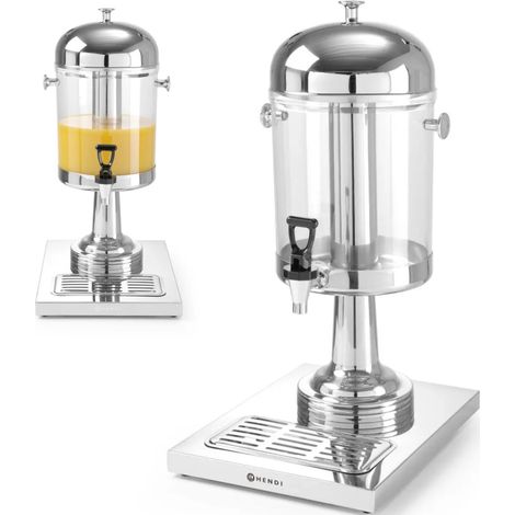 Dispensador de jugos y bebidas refrigerado con hielo 8L - Hendi 425299 (1/5)