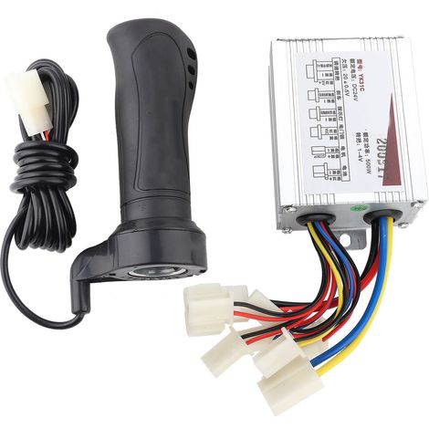 Contrôleur de Vitesse Moteur 500W & Poignée d'Accélérateur pour Vélo Scooter Tricycle Électrique 24V (1/5)