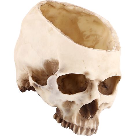 1 Stück Blumentopf/Pflanzgefäß/Dekoration im Totenkopf-Design aus Kunstharz (1/5)