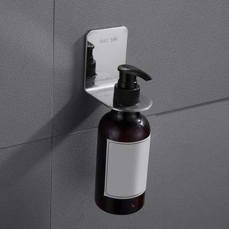 Multifunktionaler Seifenflaschenhalter aus Edelstahl 304 zur Wandmontage, Badezimmer- und Küchenzubehör (1/5)