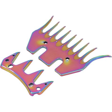 Accessoires pour ciseaux à moutons : lames de rechange pour ciseaux électriques à moutons à 9 dents incurvées. (1/5)