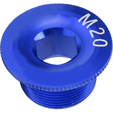 CANSUCC M20 Vis de couvercle de manivelle de vélo en alliage d'aluminium résistant à la corrosion, bouchon de protection bleu (1/5)