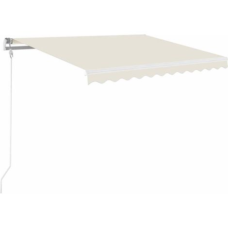 Maison Exclusive - Tenda da Sole Retrattile Manuale 350x250 cm Crema (1/5)