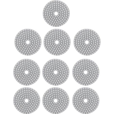 10 Disques Diamant 3" pour Polissage Marbre, Béton, Pierre - Lot de 10 - Grain 1500 (1/5)