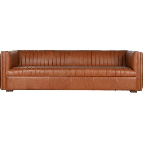Sofa Piel 246,5X92X73 4 Plazas Cognac (1/5)