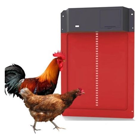Porte automatique pour poulailler, porte avec capteur de lumière, capteur de lumière étanche à induction automatique fonctionnant sur piles, élevage de poulets sécurisé (1/5)