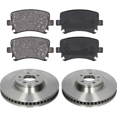 KIT FRENI POSTERIORI compatibile con AUDI TT (8J3,8N3,8J9,8N9) - DISCHI + PASTIGLIE OEM: FDB1636,1788 / 17861 , 17860 , 17059 , 16883 /SOSTITUZIONE DIRETTA/BASSA POLVERE/SILENZIOSO (1/5)