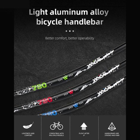 GARRYFIZH Guidon VTT 31.8mm 720mm Rouge, Aluminium, Mat (1/5)