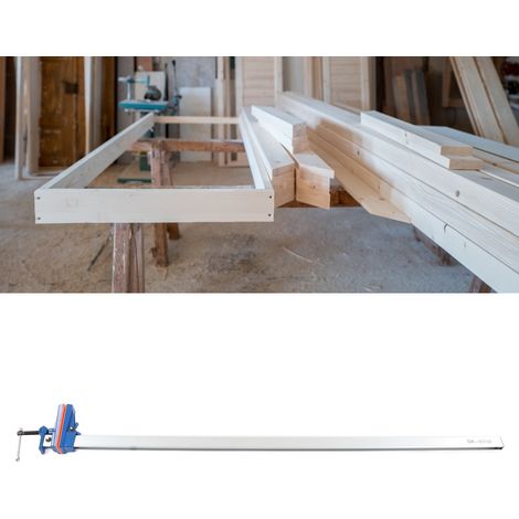 Serre-joint en F amélioré pour le travail du bois, serre-joint rapide pour le travail du bois, serre-joint à plaque de pression fixe horizontale et verticale. (1/5)