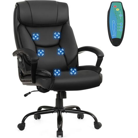 Executive Chair 6 Point Massage 360° Swivels Adjustable High Back Office Chair (1/5)