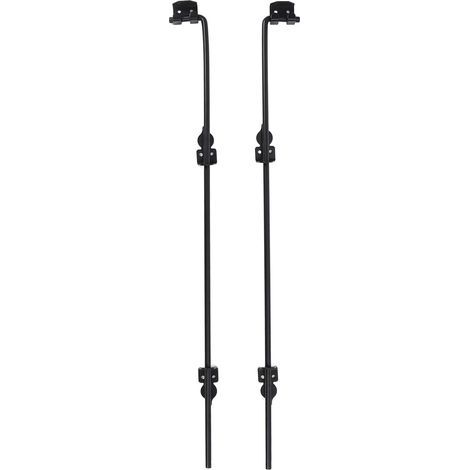36-Inch Gate Floor Latch, Alloy Steel Cane Bolt, Gate Drop Rod for Fence, Heavy-Duty Drop Rod, Multifunctional Pin for Wood and Metal (1/4)