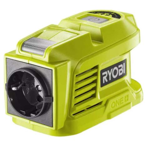 RYOBI RY18BI150A-0 Invertitore a batteria 18 V 1 porta Potenza continua 150 ( 5133004895 ) Solo - senza batteria, senza caricabatterie
