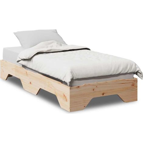 Maison Exclusive - Giroletto senza Materasso Impilabile 90x190 cm Legno Massello