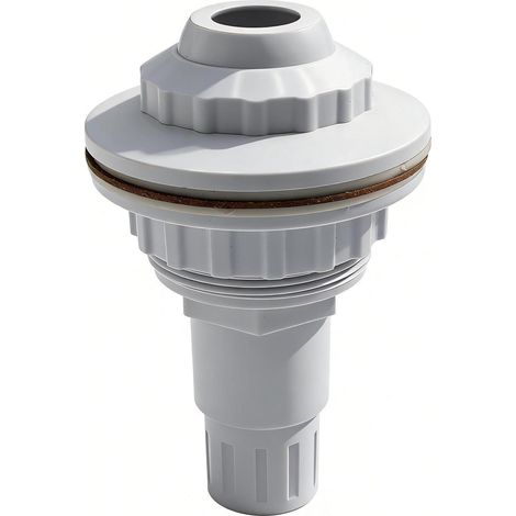 Buse d'aspiration réglable 32/38mm pour piscine hors-sol, acier et liner