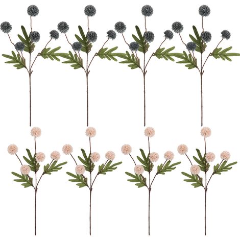 Compositions florales artificielles en soie, centres de table floraux en plastique pour la décoration de la maison, du jardin et du bureau (1/5)