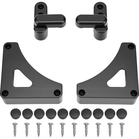 Kit loquet plateau table camping-car 180° rotatif – Clip verrouillage support triangulaire panneaux 18mm épaisseur, ameublement (1/5)