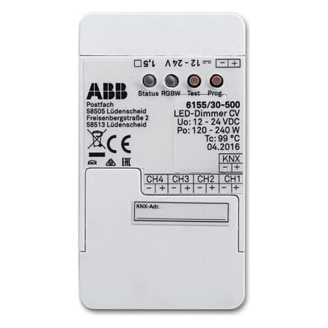 Variateur LED RGBW 4 sorties 2CKA006151A0254 ABB BJE520208