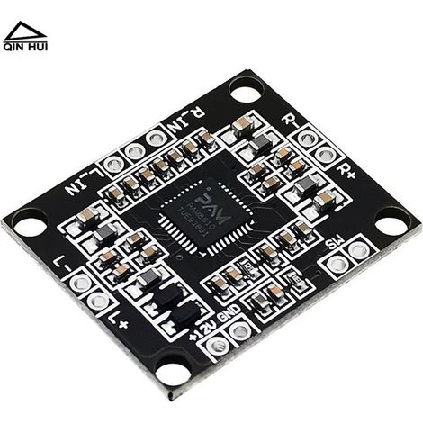 Carte d'amplificateur numérique miniature PAM8610 2 x 15 W double canal DC 12 V haute puissance classe D pour modification de haut-parleurs DIY
