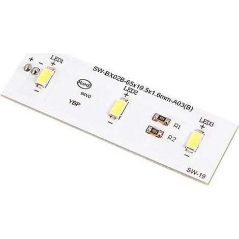 Plaque Éclairage LED pour Réfrigérateur Compatible ZBE2350HCA Lot de 2 Pièces (1/5)