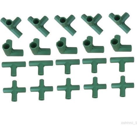 20 raccordi in plastica per tubi da serra per il sostegno di fiori dolci (1/4)