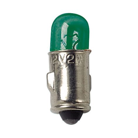 12V Lampada mignon - 2W - BA7s - 2 pz - D/Blister - Verde (1/4)