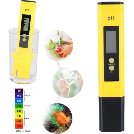 Testeur de pH - Digital - PH-Mètre Portable - Écran LCD - Étanchéité - Calibrage Automatique (1/4)