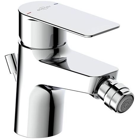 Mitigeur de bidet Nomoro, saillie 116 mm avec garniture d’écoulement chrome