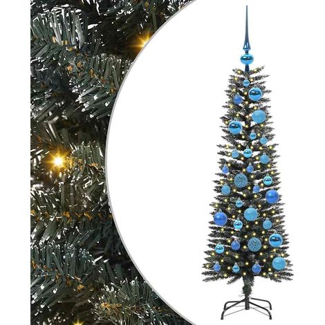 Sapin de Noël，Arbre de Noël artificiel avec 150 LED Vert 40,5 x 40,5 x 120 cm CFW39477 (1/5)