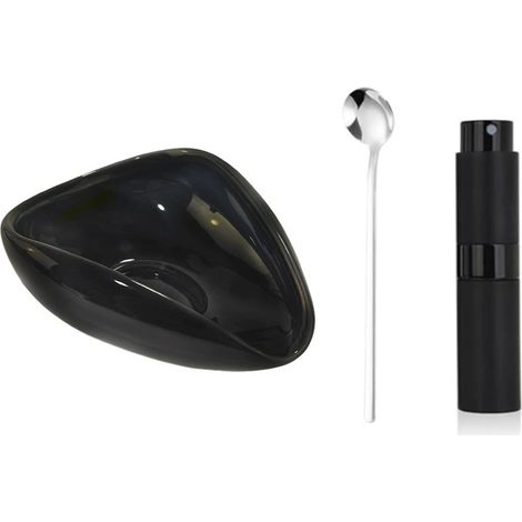 Messbecher- und Sprühset für Kaffeebohnen, Kaffeebar-Zubehör, Dosierbehälter aus Keramik, Messschalen-Set für Einzeldosen