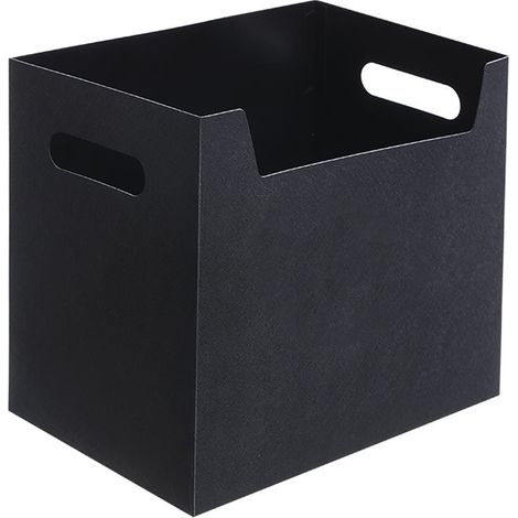 Boîte De Rangement Pour Dossiers Suspension - 29x25x20 cm - En PP Résistant - Pliable Avec Poignée - Pour Bureau À Domicile Et Étude - 1 Pièce (1/5)