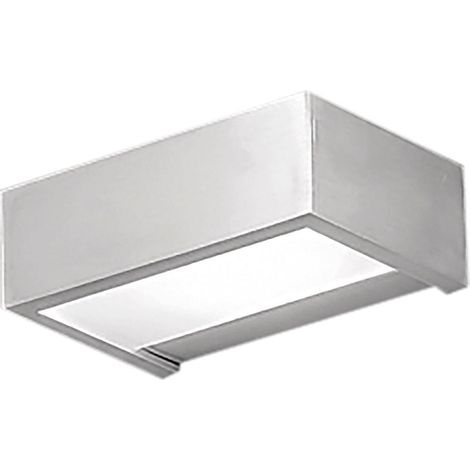 OPTIMA Applique da parete biemissione lineare in alluminio spazzolato, attacco R7s78, IP20, 100W, per illuminazione d'interni - Rossini Group