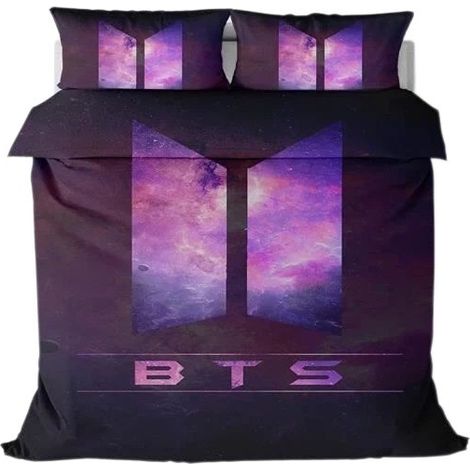 Parure de lit en microfibre douce, housse de couette + 2 taies d'oreiller, imprimé 3D multicolore 245 x 210 cm (1/4)
