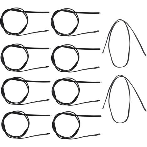 Lot de 10 sondes thermiques NTC en résine époxy PVC pour automobiles, 500 mm, 5 K, B3950 (1/5)