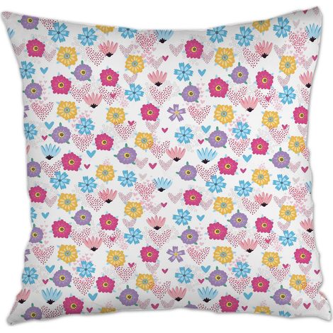 Housse de coussin 45x45 cm carrée léger pour canapé, lit, chaise décoratif de ferme pour Pâques (1/5)