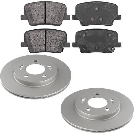 KIT FRENI POSTERIORI compatibile con SSANGYONG REXTON (Y400) - DISCHI + PASTIGLIE OEM: P 77 003 / 18774 /SOSTITUZIONE DIRETTA/BASSA POLVERE/SILENZIOSO (1/5)