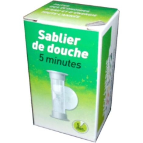 Sablier de douche 5 minutes – Résistant à l'eau – Fixation par ventouse – Économies d'eau et d'énergie – Eqwergy (1/3)